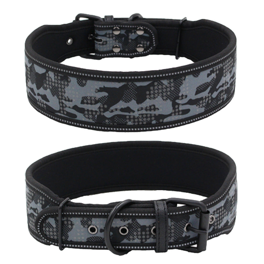 Mountain Dog Reflective Camo Dog Collar