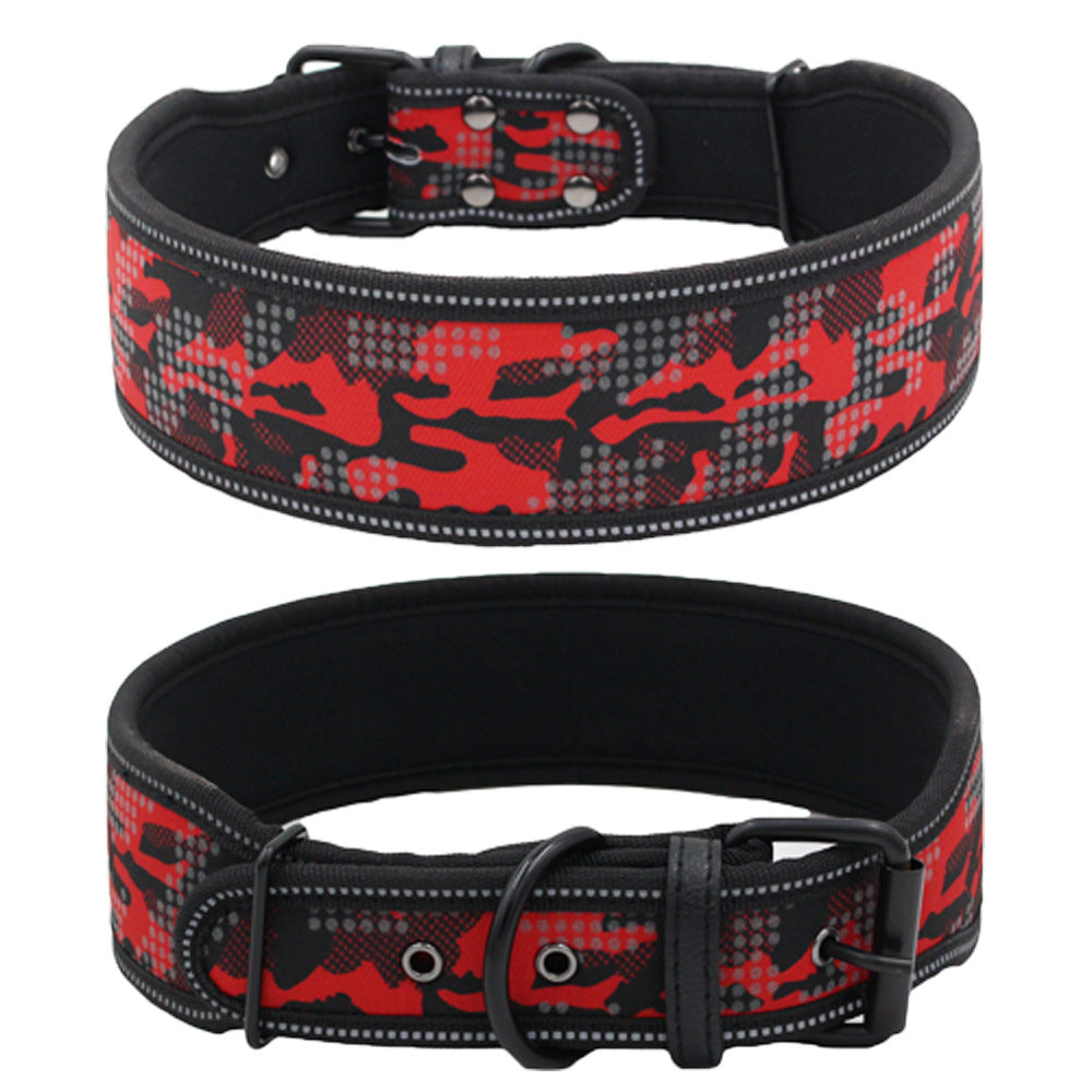 Mountain Dog Reflective Camo Dog Collar
